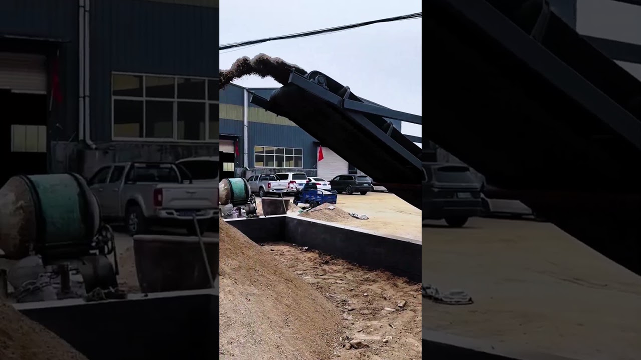 Integrated vibrating screening machine, remote control start and stop, convenient and flexible.