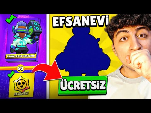 BEDAVA EFSANEVİ KARAKTER ALDIM! 😲 YENİ BRAWL PASS'I FULLEDİM! | BRAWL Stars