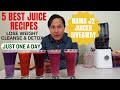5 best juice recipes that get results drink one a day to cleanse