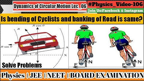Circular Motion Lec_06: Bending of Cyclist I Banking of Road