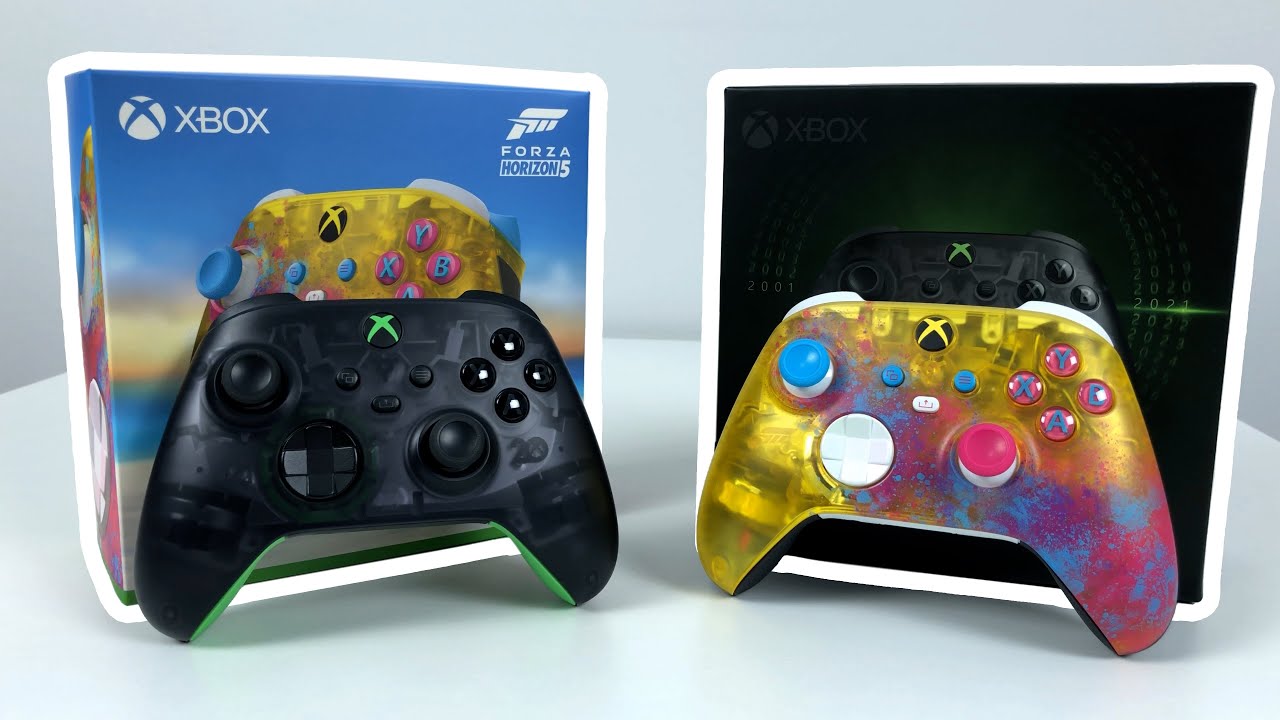 Forza Horizon 5 & 20th Anniversary Translucent Xbox Controllers - YouTube