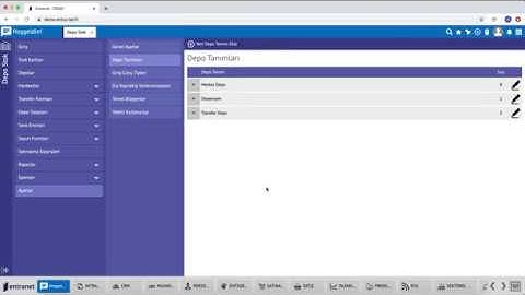 Depo Stok Uygulamasına Başlarken - Tanımlamalar