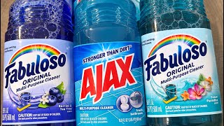 12 Cans of Comet + Fabuloso, Ajax, Pinalen | Sponge Squeezing ASMR
