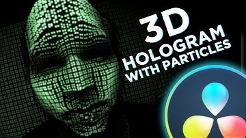 How to Make a 3D Hologram with Particles in DaVinci Resolve // DaVinci Resolve Fusion Tutorial