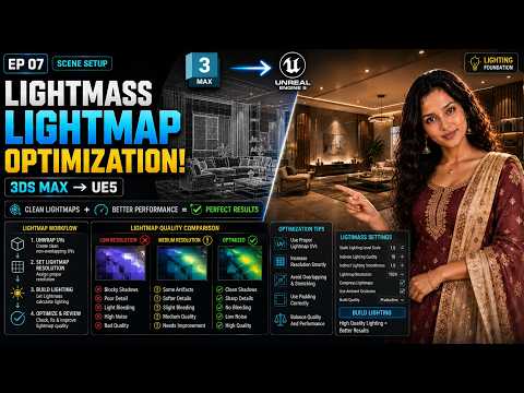 Unreal Engine 5 Lightmass & Lightmap Optimization | Interior Visualization PRO | EP 07
