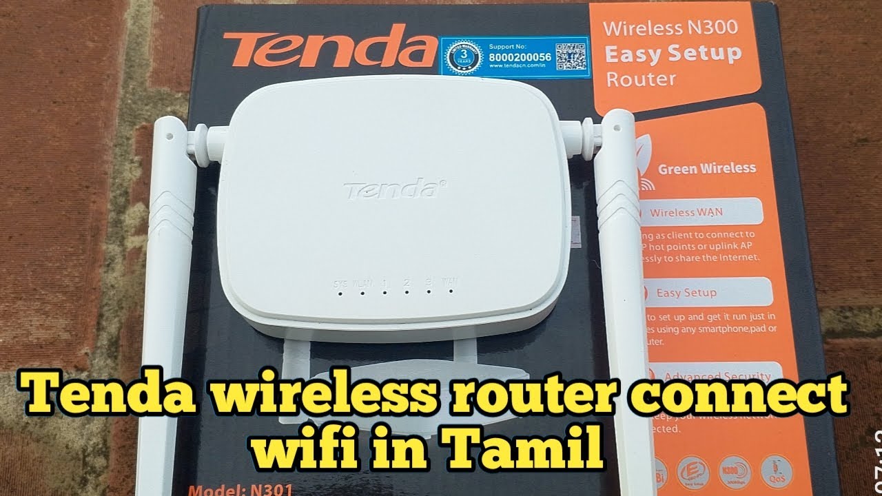 How to configureTenda Wireless router in tamil - YouTube