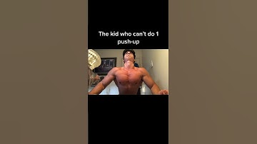 The kid can’t do one push-up #pushups #chestworkout #bodybuilding