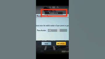 Bgmi parameter error problem | Gameplay management system bgmi parameter error |Parameter error bgmi