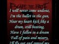 Escape The Fate I Alone Lyrics