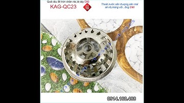 QUẢ CẦU INOX THOÁT NƯỚC MƯA CHẶN RÁC ỐNG D90 KAG-QC23