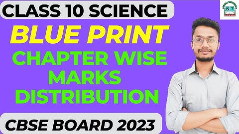 Class 10 Science Blue Print 2022-23 Board exams | Chapter Wise Marks distribution Cbse 2023 Exams