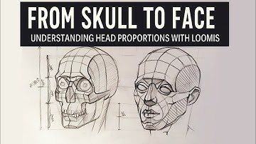 From Skull to Face – Understanding Head Proportions with Loomis | Sketch Portraits by NC