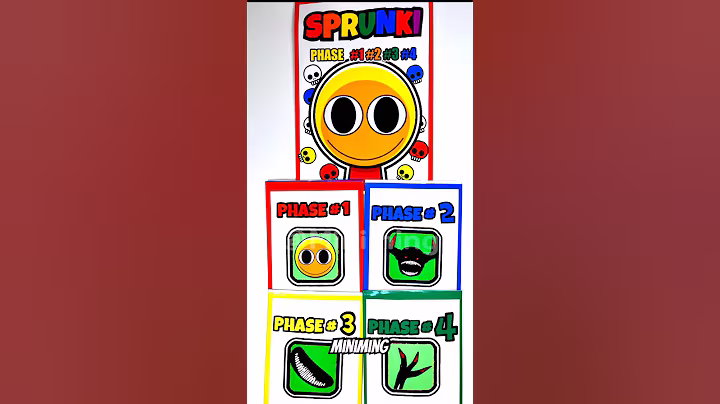 🌈SPRUNKI OC The Normal Guy | ASMR Phase 1vs2vs3vs4 Squishy #blindbag #papercraft #sprunki #squishy