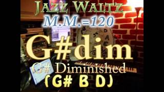 G#dim Diminished (G# B D) Jazz Waltz - M.M.=120 - One Chord Vamp