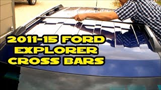 2011-15 Ford Explorer AUXMART Roof Rack Cross Bar installation screenshot 2