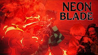Tanjiro Vs Daki & Gyutaro Neon Blade Demon Slayer 4K Amv Edit
