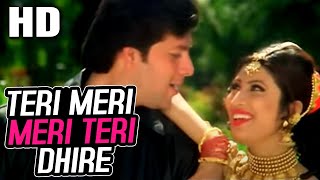 Teri Meri Meri Teri Dhire | Udit Narayan, Alka Yagnik | Devta 1998 Songs | Aditya Pancholi