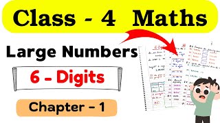 Class 4 Large Numbers | 6-Digit Numbers | Maths Worksheet for Class 4 | Class 4 Worksheet | Class 4