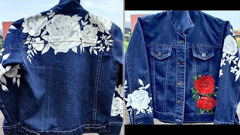 🎨Customize A Denim Jacket 💮🌹 !! By Mohammad Sameer !! INDIA🇮🇳