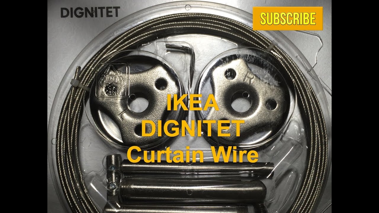 DIGNITET IKEA Curtain Wire Hanging System Wire Cutting YouTube