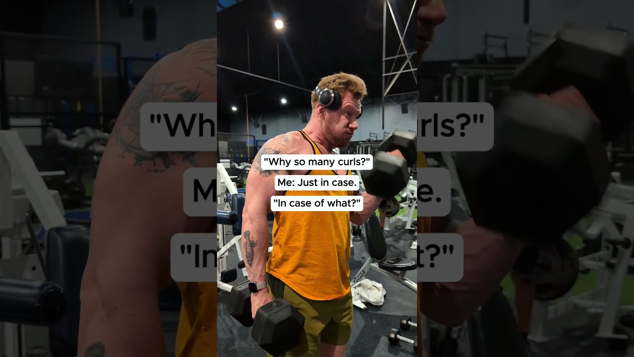 You never know when you'll need bigger biceps #fitness #gym #bicep #gymhumor #bodybuildiing #workout