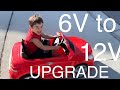  high quality kids electric car power upgrade  how i upgraded my boys electric 6v car to 12v