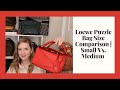 Loewe Puzzle Bag Size Comparison | Small vs. Medium