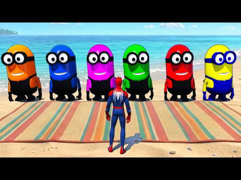 GTA 5 Red Spiderman VS Red/Green Minion! 💥 Epic Ragdolls & Fails 😂 #51