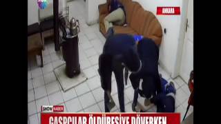 Gaspçılar öldüresiye döverken