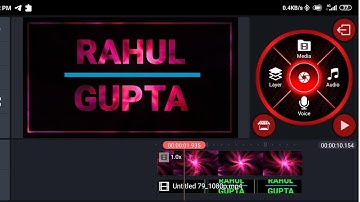 Kinemaster | How to Create Name intro || Video Editing Tutorial 2020