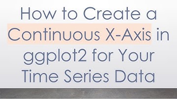 How to Create a Continuous X-Axis in ggplot2 for Your Time Series Data