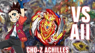 Cho-Z Achilles Vs All Super Z Beyblades Marthon Battle - Beyblade Burst Super Zturbo