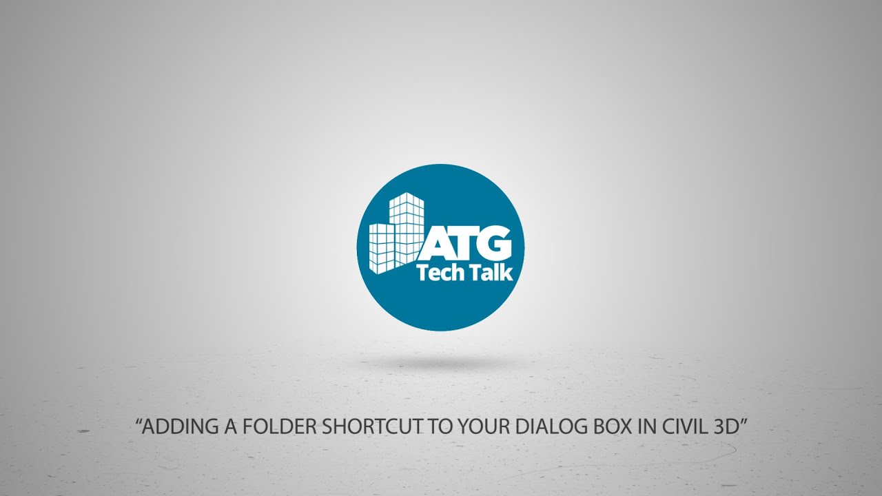 Adding a Folder Shortcut to Your Dialog Box in Civil 3D - YouTube