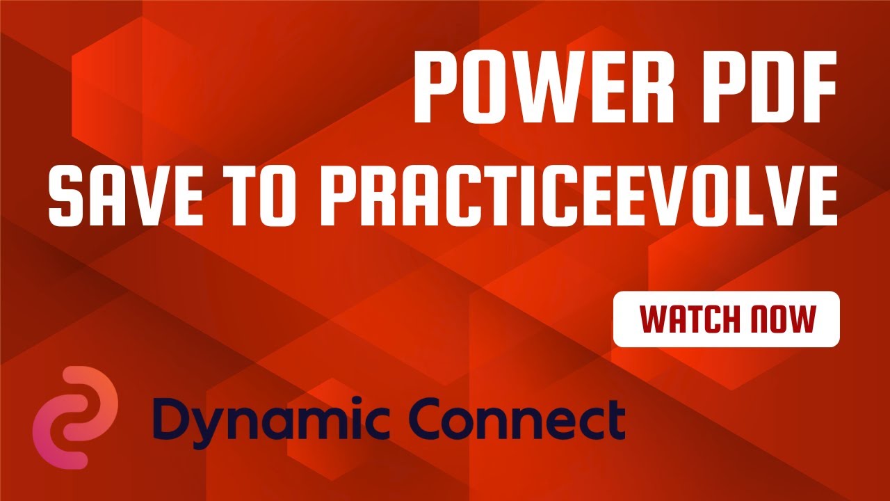 Easily save PDF documents from Power PDF to PracticeEvolve - YouTube