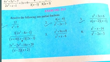 unit 21 partial  fraction | exercise 21.1 q no 2 | new math book class 10 | sindh text board