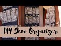 DIY how to sew a hanging shoe organizer // fabric storage [subscribe please🙏]