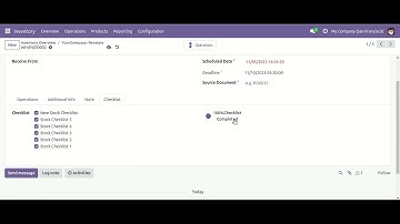 Stock Checklist Odoo