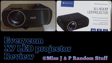 Everycom All New X7 LED projector review | budget friendly projector review