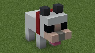Mini Wolf Statue in Minecraft