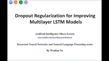 Dropout Regularization for multilayer LSTM Models