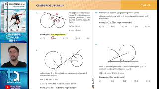 Çemberde Uzunluk Test3