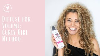 How I Diffuse! Get big voluminous hair without the frizz-using LUS!