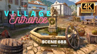 June's Journey Scene 688 Vol 2 Ch 38 Village Entrance *Full Mastered Scene* 4K