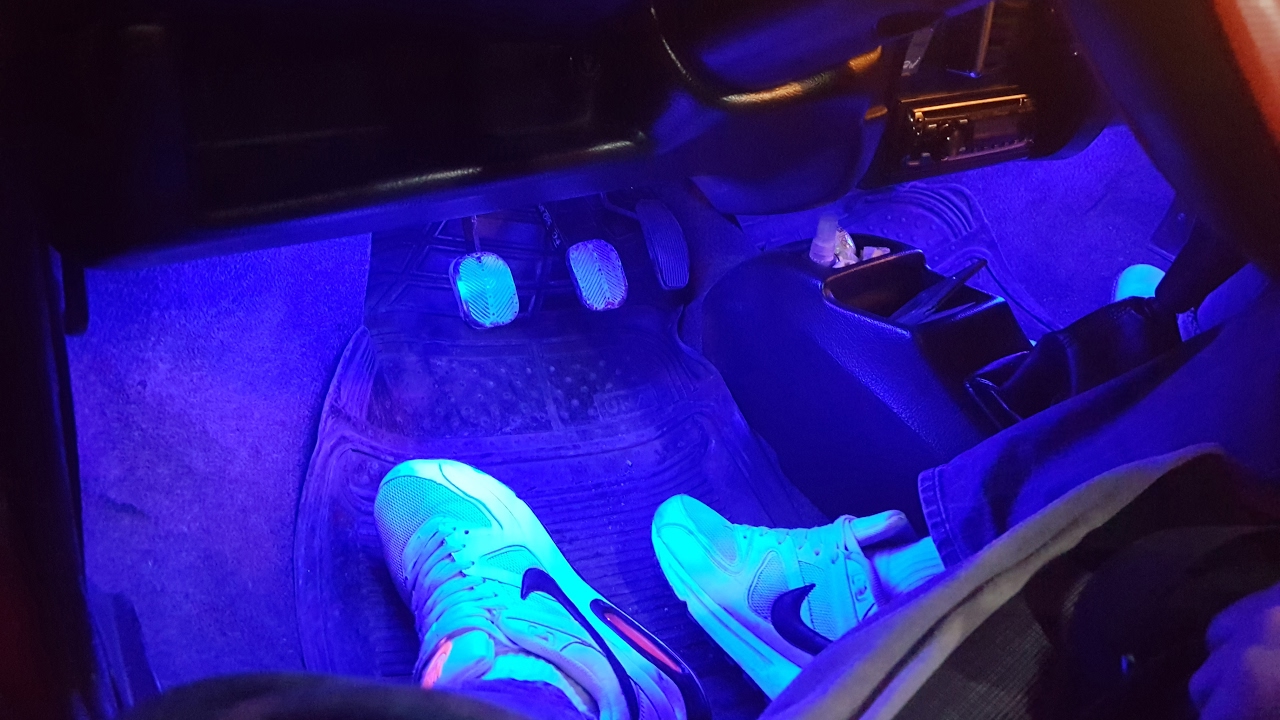 RGB LED in car - YouTube