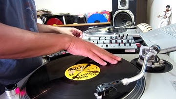 Vinyl scratch practice session, No Serato.