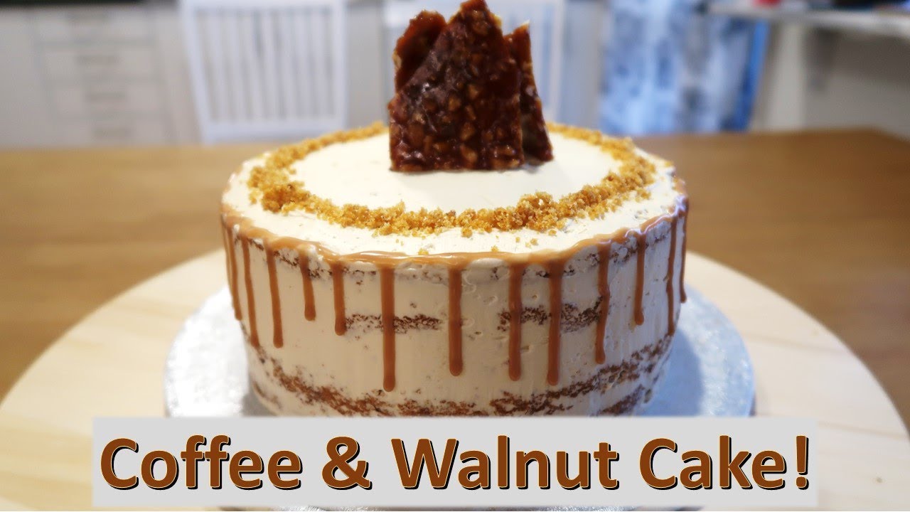 Coffee Walnut Semi Naked Cake Youtube