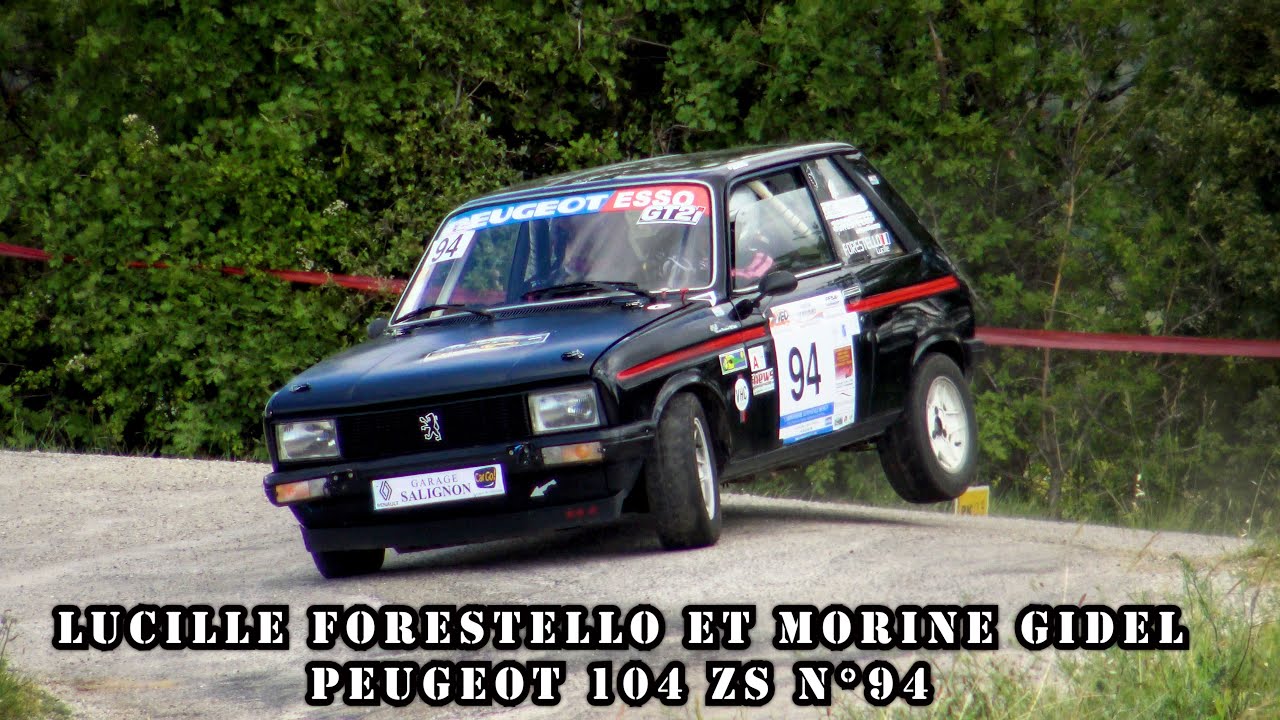Rallye des Monts de Vaucluse 2023 - Peugeot 104 ZS N°94 - Lucile FORESTELLO et Morine GIDEL