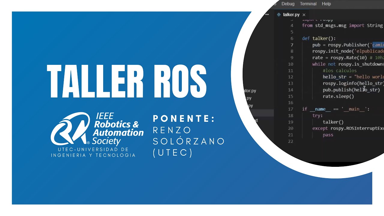 Taller ROS | IEE RAS UTEC - Dia 1