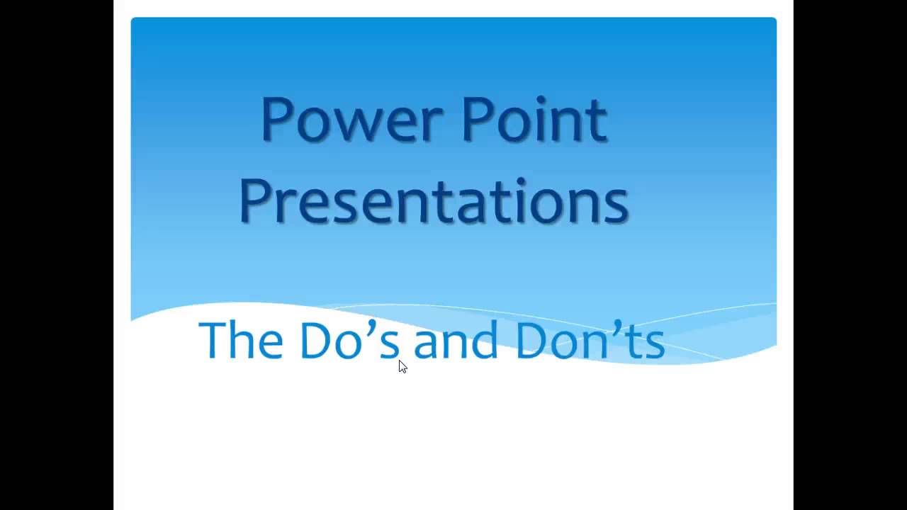 Good powerpoint presentation