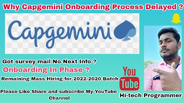 Capgemini Onboarding Process is Delayed ? Capgemini Survey mail update ! Capgemini hiring 2022